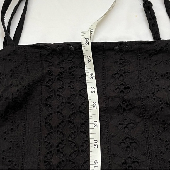Sanctuary Eyelet Sleeveless Black Mini Dress - Picture 9 of 9
